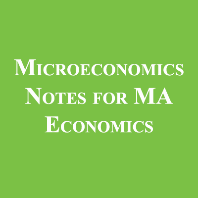 Microeconomics Notes for MA Economics in English