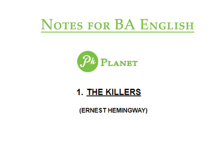the killers ba english