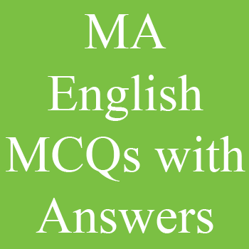 MA English MCQs with Answers
