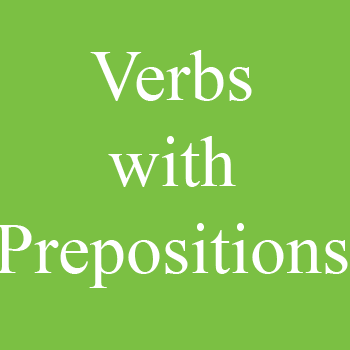 Verbs with Prepositions Exercises with Answers pdf