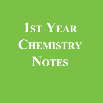 1st Year Chemistry Notes