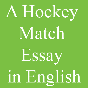A Hockey Match Essay in English for Class 10