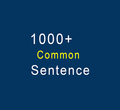 Most Common English Sentences & Phrases