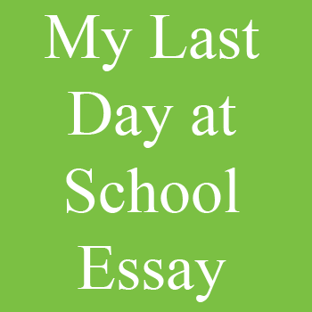 My Last Day at School/A Farewell Party Essay for 10th Class