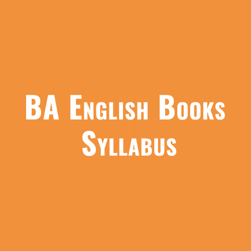BA English Books & Syllabus