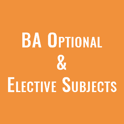 BA Optional & Elective Subjects