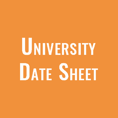 University Date Sheets